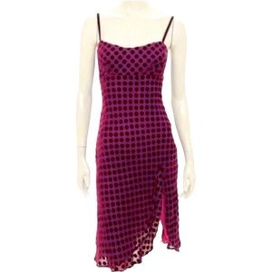 Nanette Lepore Silk Blend Velvet Dot Dress